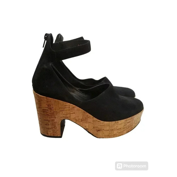 Robert Clergerie Vilgile Velvet Mary Jane's Sandals Size 40 - Picture 4 of 7